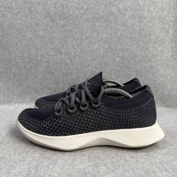 Allbirds Shoes Womens Size 7 Tree Dasher TD Navy Blue & White Running Sneakers - Picture 1 of 9